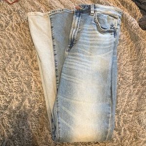 Size 31 High rise flair jeans light and dark NEVER WORN